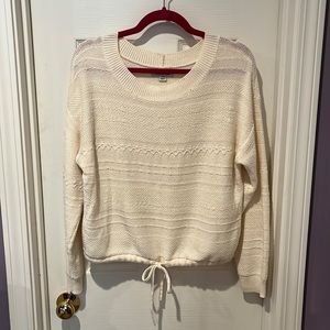 Cream long sleeve sweater